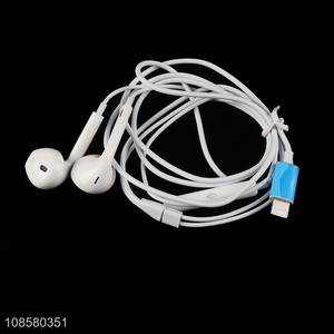 Wholesale 110cm in-ear earphone(lighting  plug pop-up version)