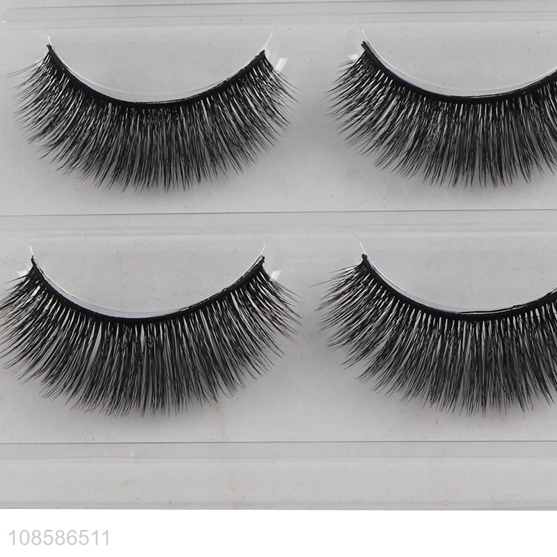 High quality 3 pairs 6D false lashes handmade wispy eyelashes