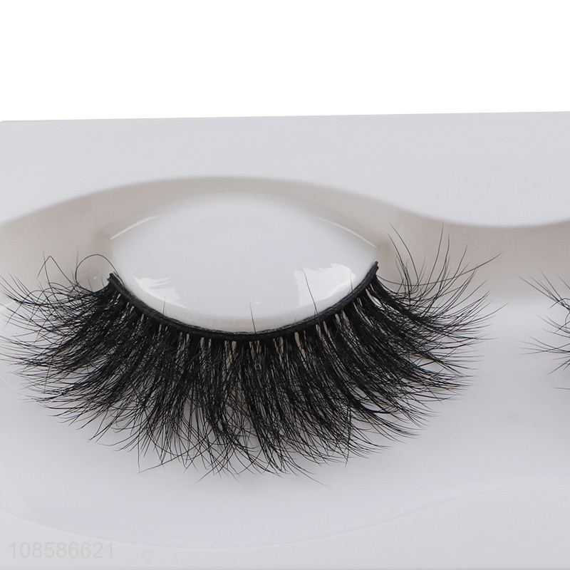 Good quality 1 pair false lashes handmade faux mink eyelashes