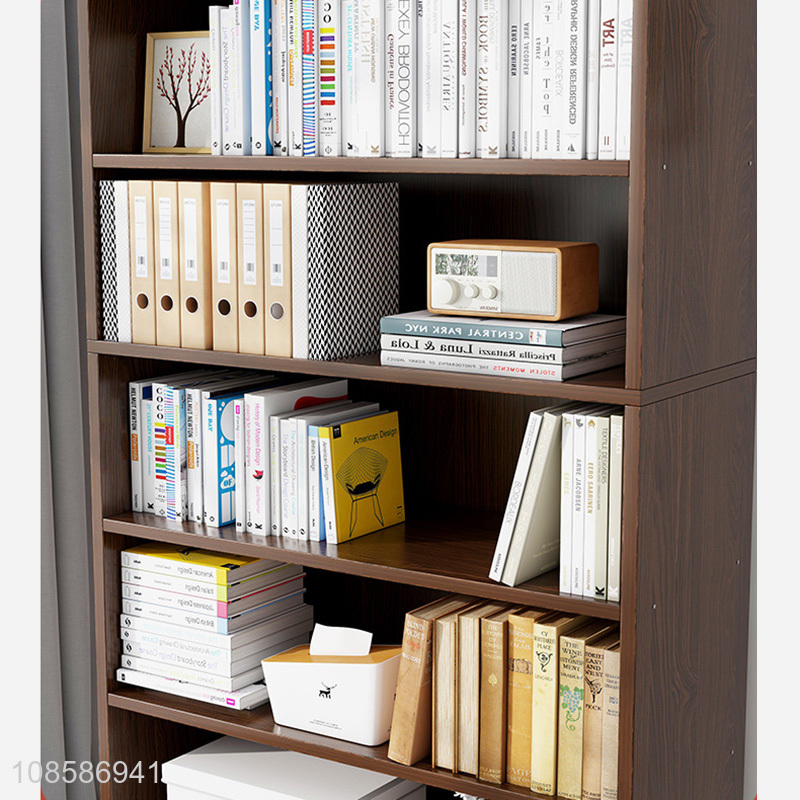 Good quality 6-layered artificial board bookcase booksheves