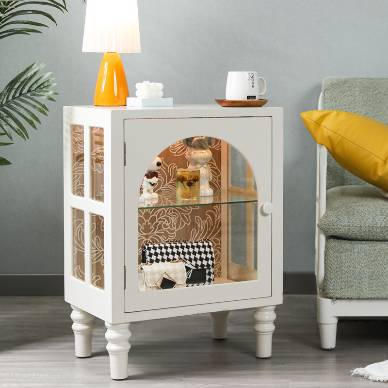 Popular products glass bedside table nightstand table for sale