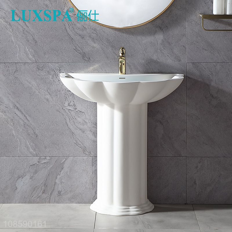 New design bathroom sink custom pedestal sink for hotel home