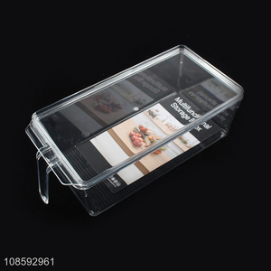 Yiwu factory multifunctional refrigerator storage box with lid