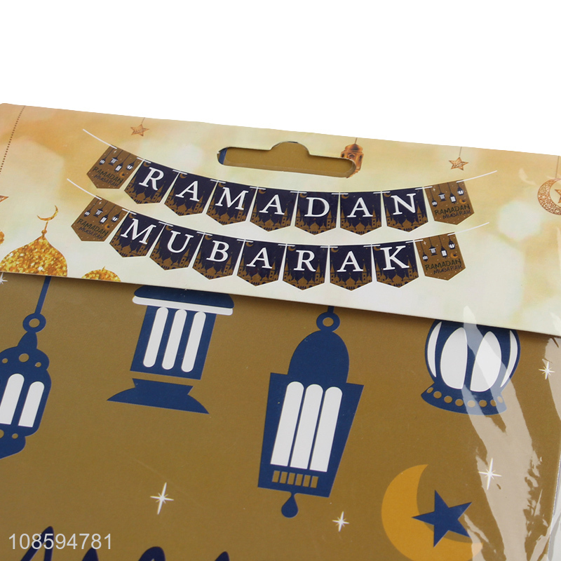 Most popular ramadan mubarak banner decoration for party supplies