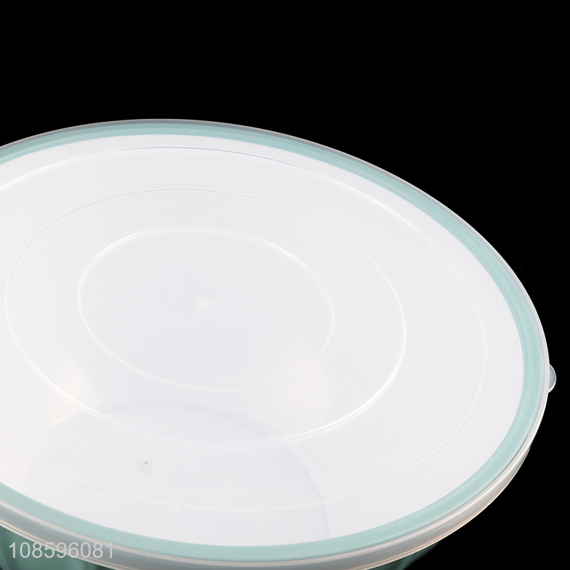 Wholesale BPA free food grade plastic salad bowl with lid