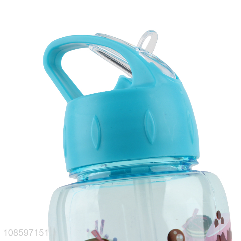 Good quality cartoon plastic water cup drinking cup with handle