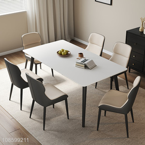 Popular products rock plate solid wood rectangular dining table