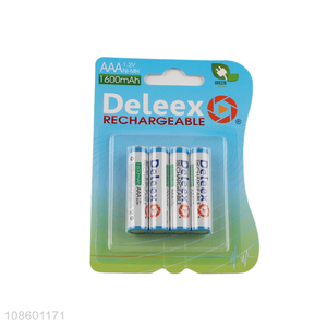 Low price 4pieces 1.2v eco-friendly 1600mAh rechargeable batteries