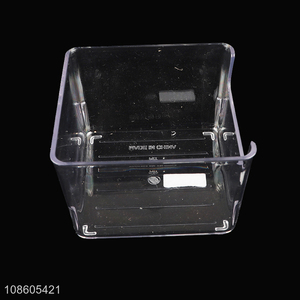 Factory supply transparent plastic storage organizer bin for drawer