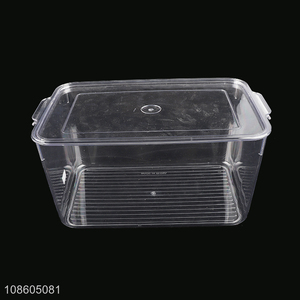 Wholesale plastic refrigerator food container storage box with lid