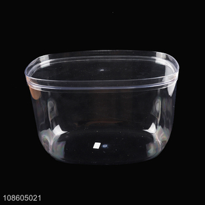 High quality transparent airtight plastic rice container with lid