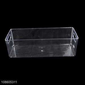 Wholesale plastic storage organizer bin for kitchen cabinet bathroom