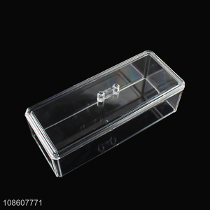 Hot selling transparent acrylic makeup organizer jewelry storage box