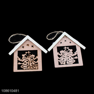 Latest products house shape hanging christmas ornaments decoration