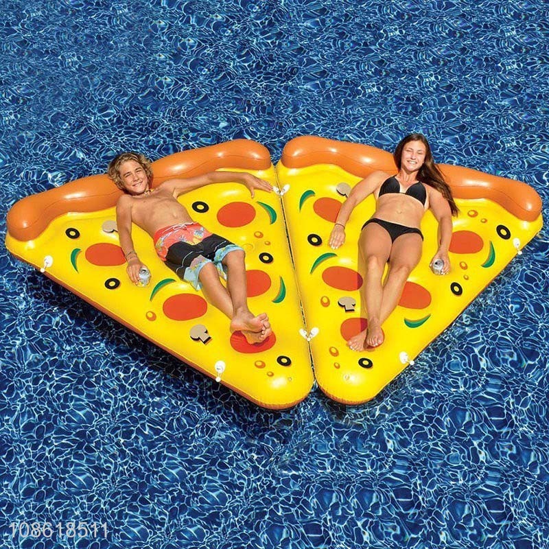 Hot products pvc inflatable piza pool float pool lounge for sale