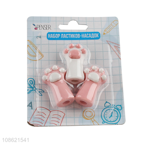 China wholesale cartoon cute school stationery eraser set