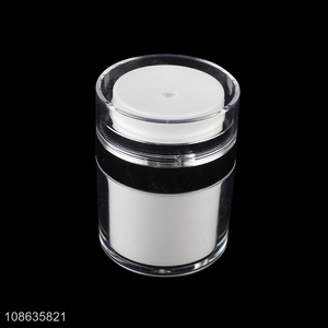 Wholesale 30g empty airless pump face cream jar makeup container