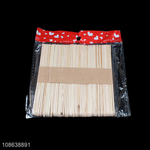 Top quality 50pcs wooden ice cream stick popsicle sticks