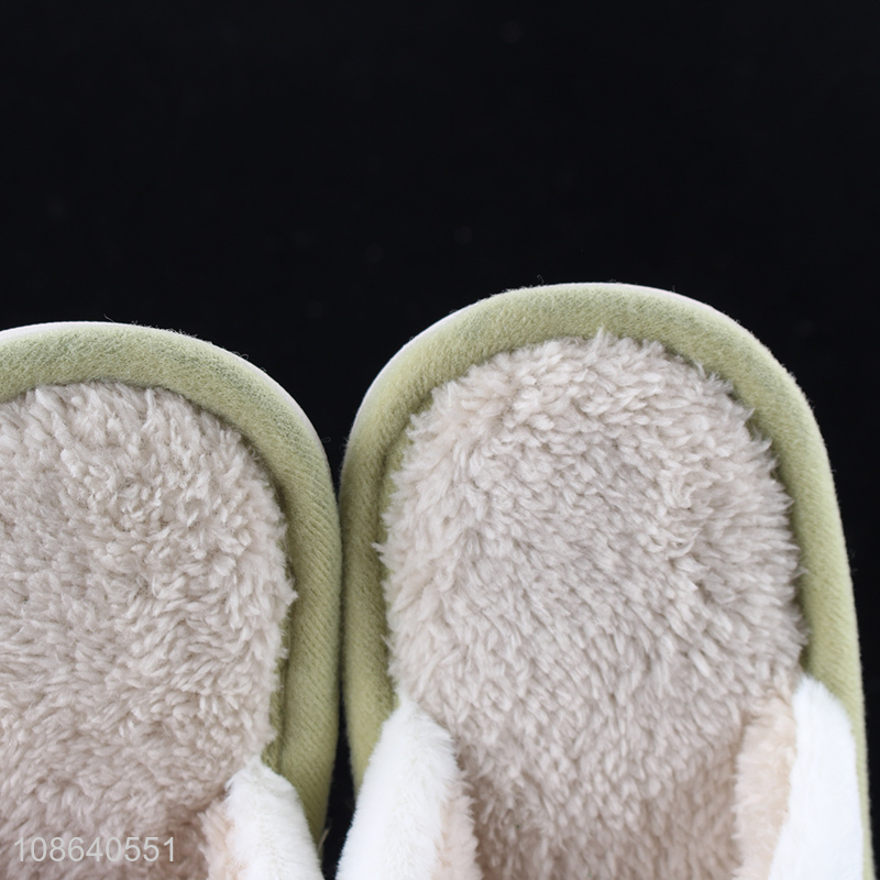 Latest products non-slip winter warm women home slippers