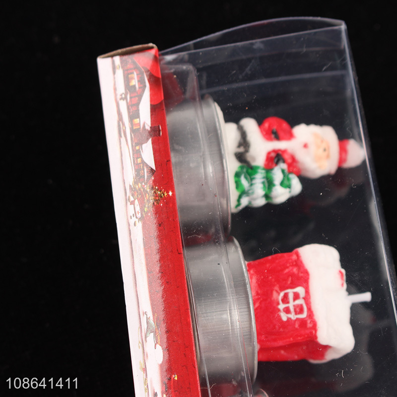 Hot items 3pcs christmas decorative candle for home décor