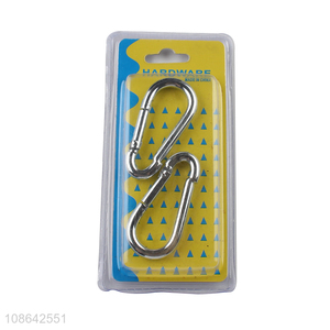 Factory wholesale 2pcs heavy duty locking carabiner clips