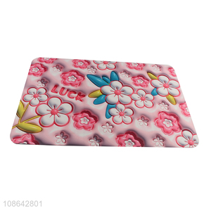 New product 3D stereoscopic vision flower bath mat bathroom rugs