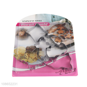 Top sale stainless steel Halloween cookies mould set wholesale