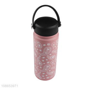 Wholesale reusable double walled stainless steel thermal water bottle