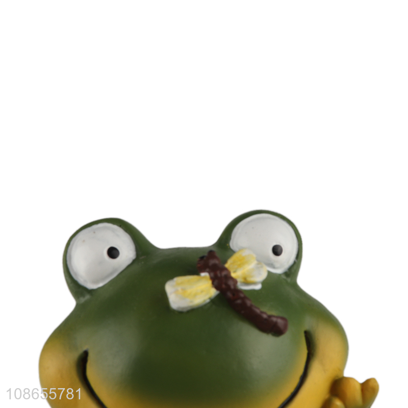 New product resin frog figurine ornaments indoor outdoor decoration