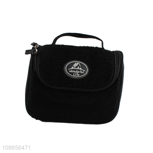 Top selling black portable makeup bag cosmetic bag wholesale