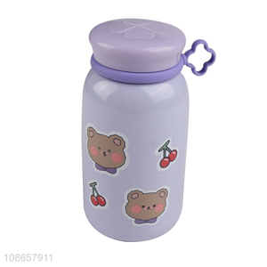 Wholesale cute cartoon double wall stainless steel thermal water bottle for kids