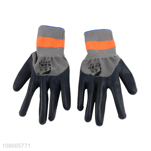 China products wear-resistant latex foaming labor protective gloves