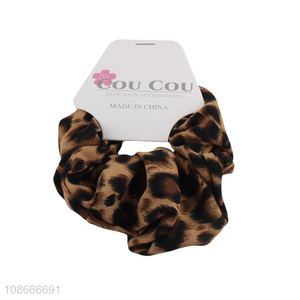 Wholesale leopard print hair scrunchies hair ties hair accessories