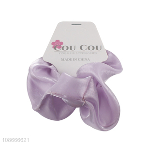 Online wholesale solid color elastic hair scrunchies hair bands