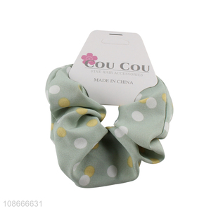 Good quality polka dot hair scrunchies hair rings hair bands