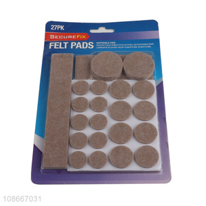 Best selling 27pcs anti-scrach furniture pads wood floor protectors