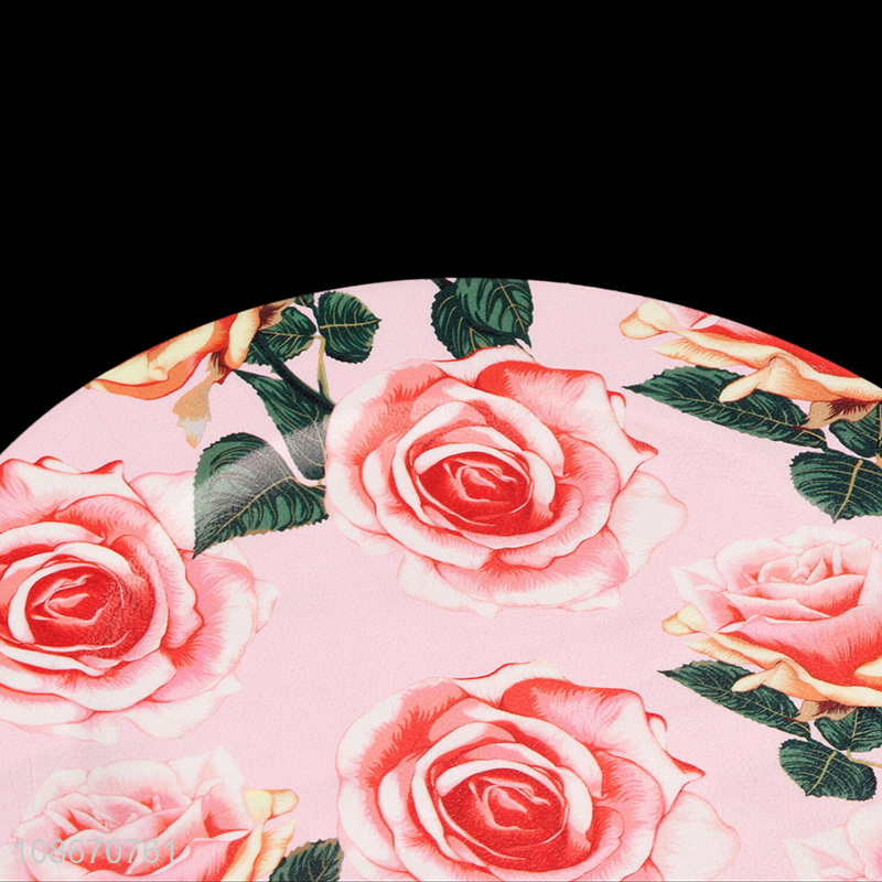 China suppliers floral printed plastic serving trays for restaurant