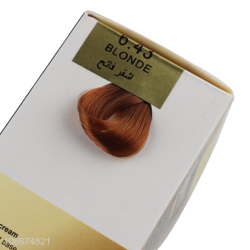 Hot selling permanent blonde hair dye hair colorant for women girls