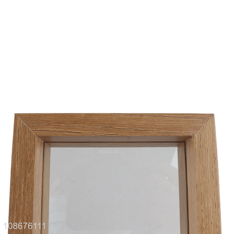 Good Quality 5 Inch Wood Grain MDF Specimen Frame For Dried Leaf