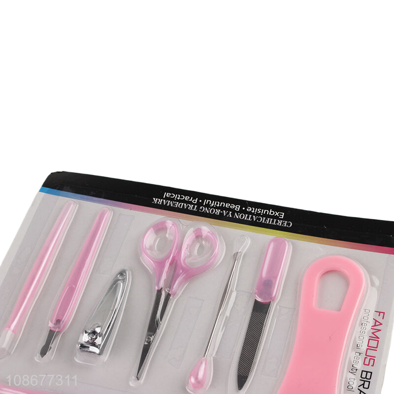 Good quality 11pcs beauty manicure pedicure set nail supplies kit