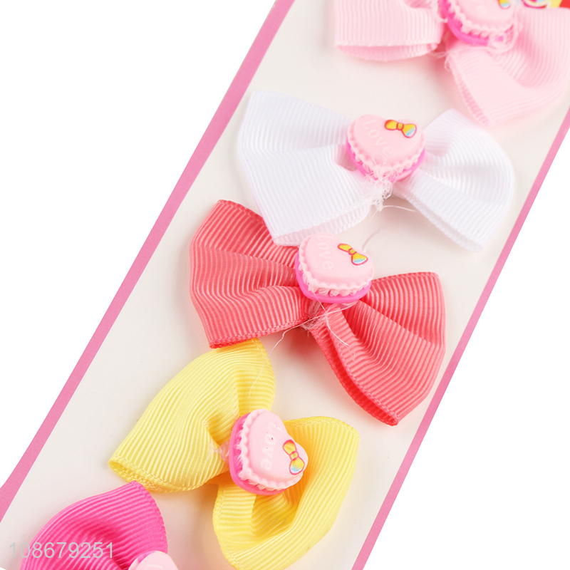 Yiwu market 6pcs bowknot hair accessories hair ring hair rope wholesale