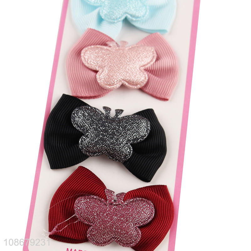 China products bowknot 6pcs girls hair ring hair rope for hair decoration