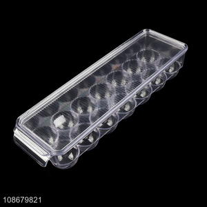 New product 12-hole plastic egg storage box for kitchen refrigerator