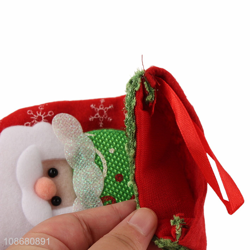 Hot selling christmas decoration gifts storage christmas stocking wholesale