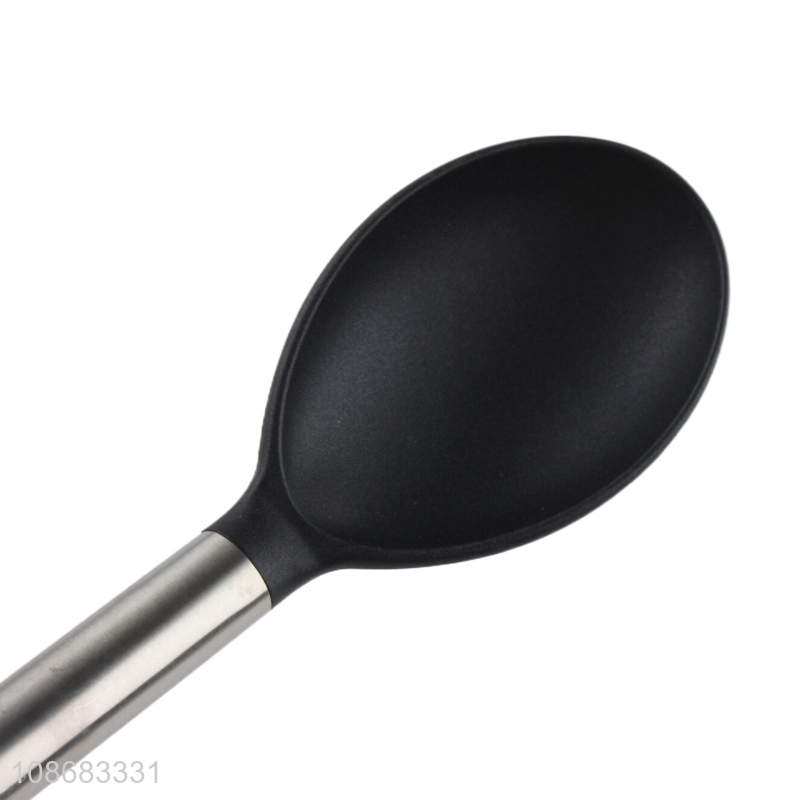 Good quality kitchenware nylon cooking spoon basting spoon serving spoon