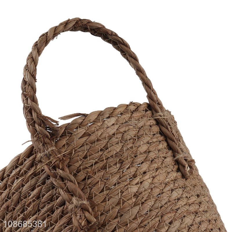 Good quality eco-friendly woven flower pot indoor outdoor basket planter