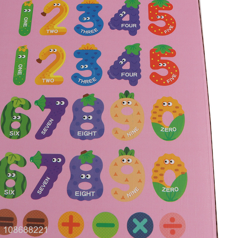 New product 26pcs cartoon number puzzle magnets for kids toddlers