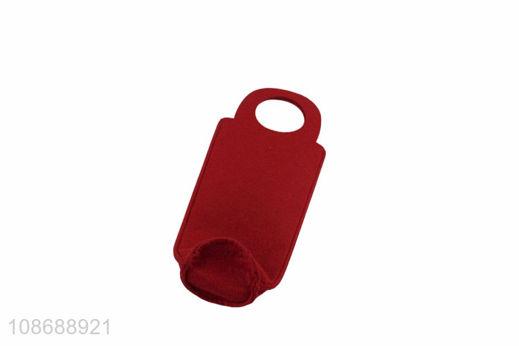 New design portable felt bottle wine carrier bag felt wine gift bag