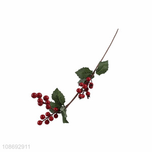 Popular products artificial red berries christmas fecoration picks