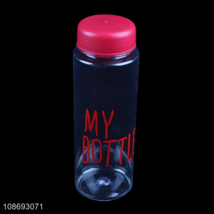 Popular products 500ml transparent water bottle drinking bottle for home office